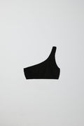 One shoulder bikini top - Noir