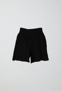 Structured jersey shorts - Noir