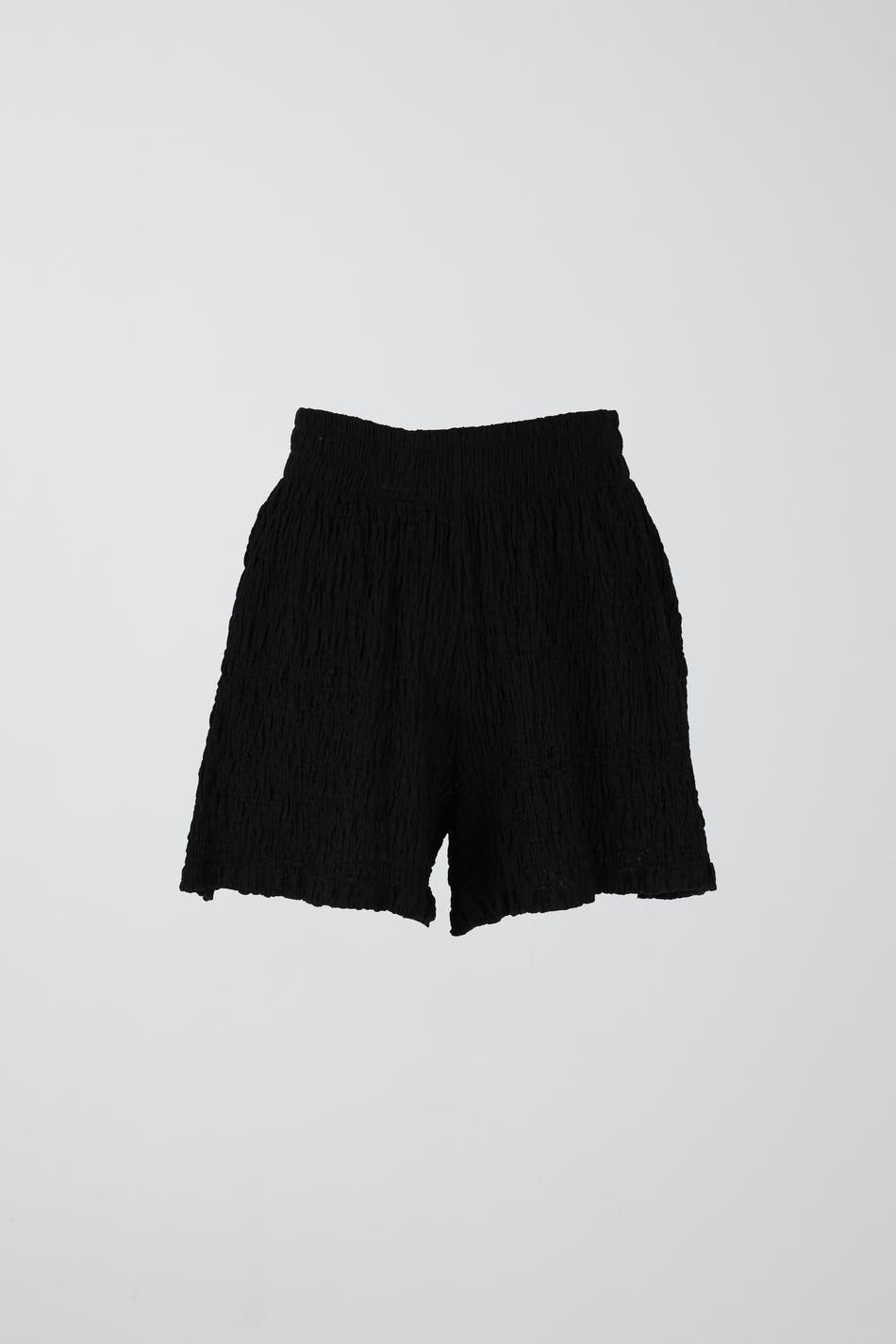 Structured jersey shorts - Noir
