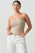 Stretch tube top - Noir