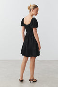 Knot detail mini dress - Noir