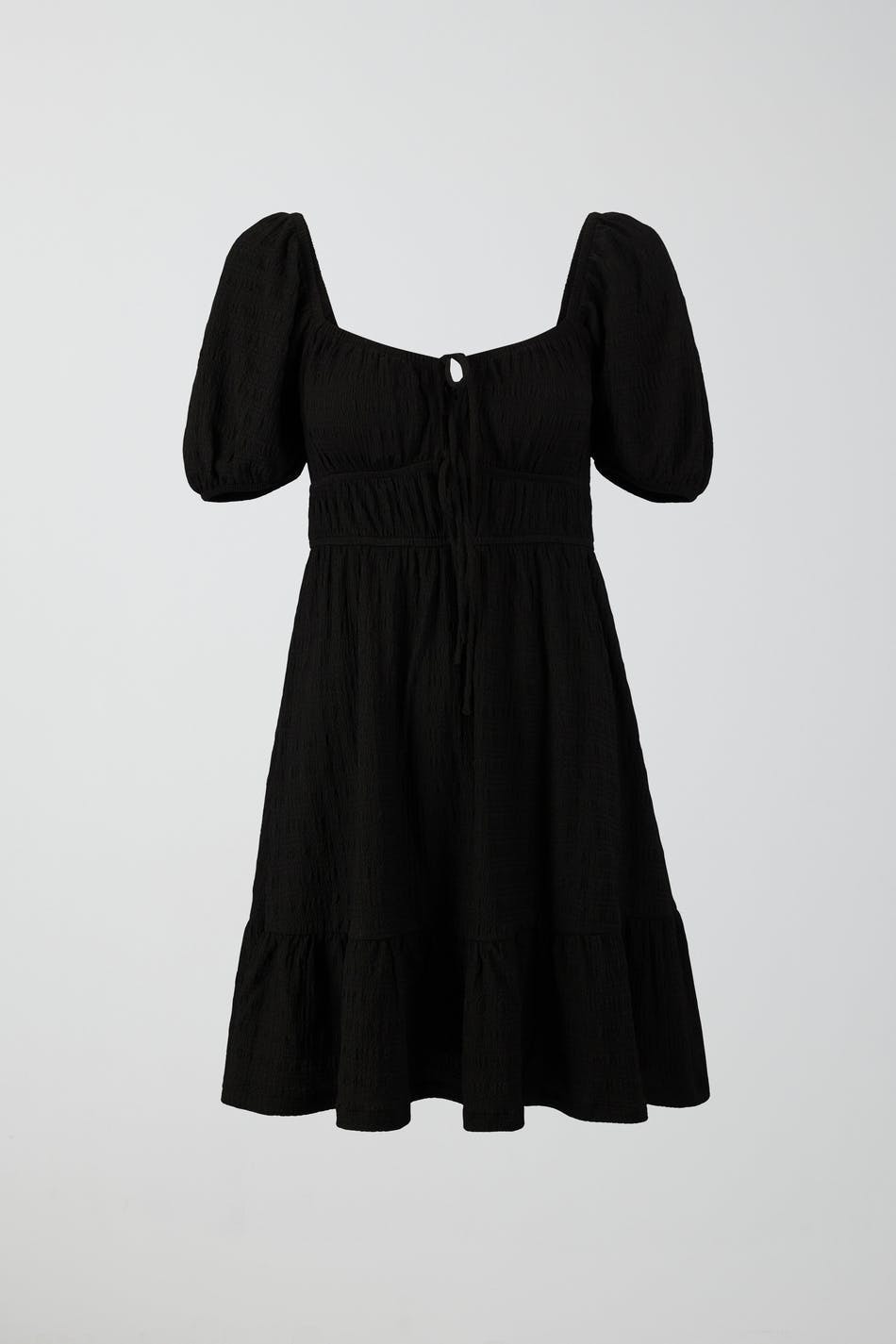 Knot detail mini dress - Noir