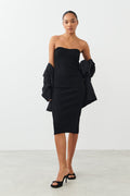Knitted tube dress - Noir