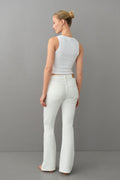low waist bootcut jeans - Ocean blue