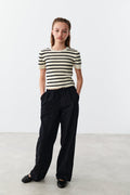 y linenmix trousers - Noir