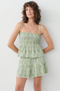 Short smock skirt - Flower aop