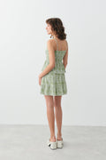 Short smock skirt - Flower aop