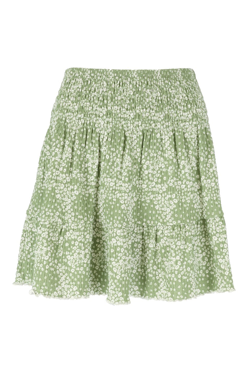 Short smock skirt - Flower aop
