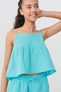 Y gauze singlet - Capri