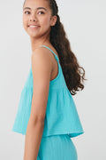 Y gauze singlet - Capri