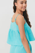 Y gauze singlet - Capri
