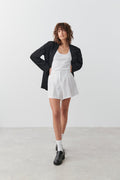 Sonja linen blend shorts - Blanc