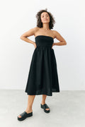 Bandeau midi dress - Noir