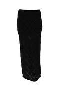 crochet skirt - Noir