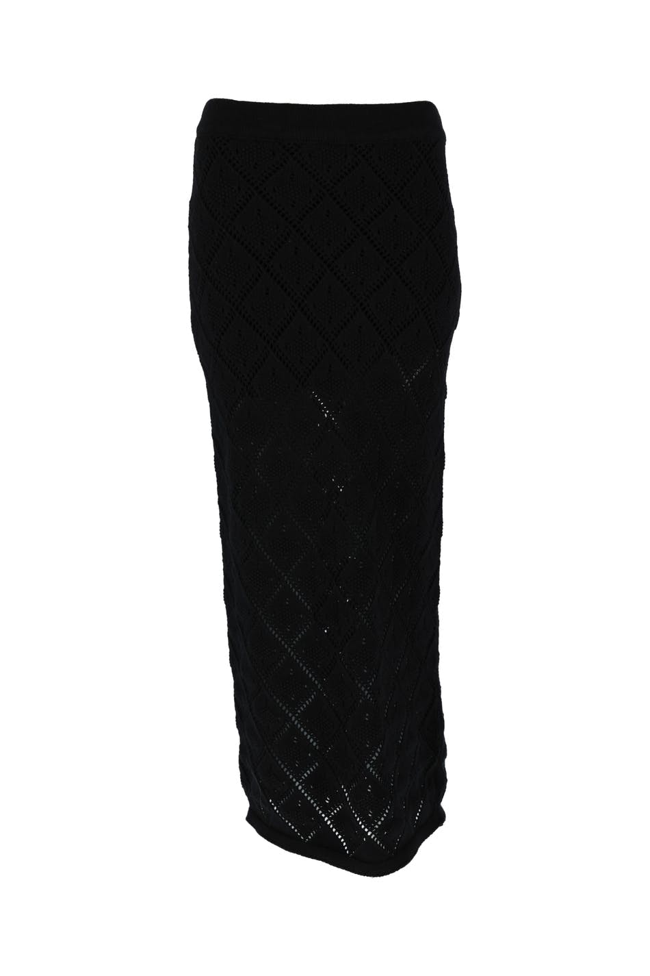 crochet skirt - Noir