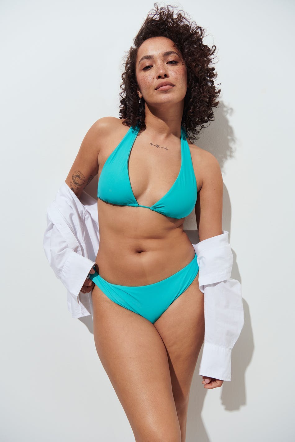 Semi shine bikini brief - Bleu