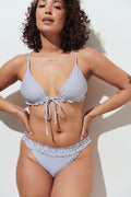 Smock bikini brief - White/stripe