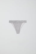 Smock bikini brief - White/stripe