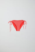 Small frill bikini brief - Red ditsy