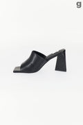 Asymetric high heel sandals - Noir