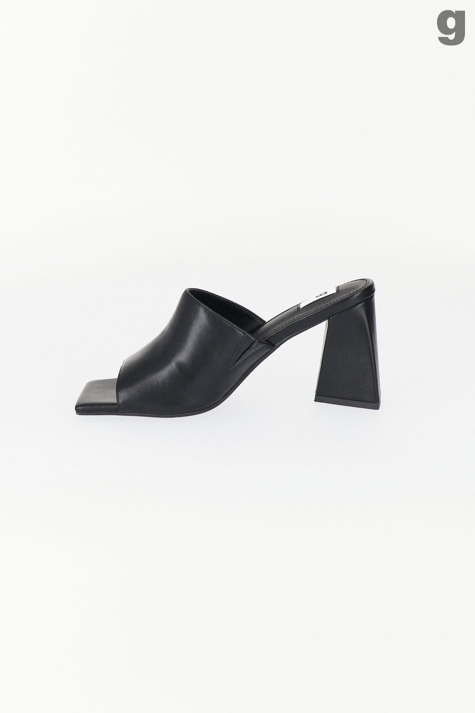 Asymetric high heel sandals - Noir
