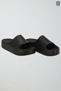Platform sliders - Oxford tan