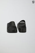 Platform sliders - Oxford tan
