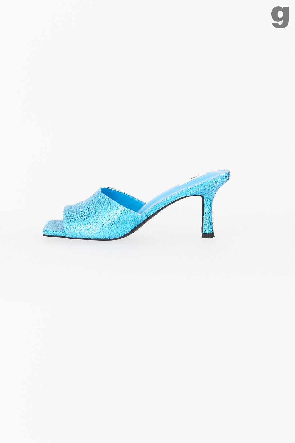 Sparkling high heel sandals - Bleu