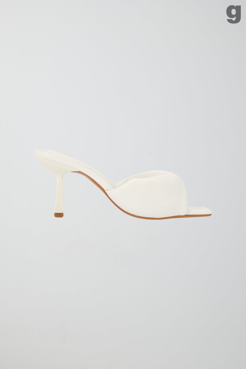 Twisted high heel sandals - Blanc