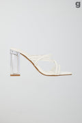 Strappy high heel sandals - Blanc