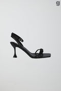High heel strap sandals - Noir