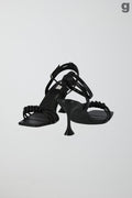 High heel strap sandals - Noir