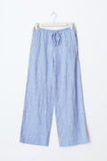 petite linen blend trousers - Blanc
