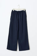 petite linen blend trousers - Blanc