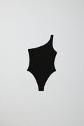 One shoulder swimsuit - Noir