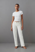 low straight jeans - Classic blue