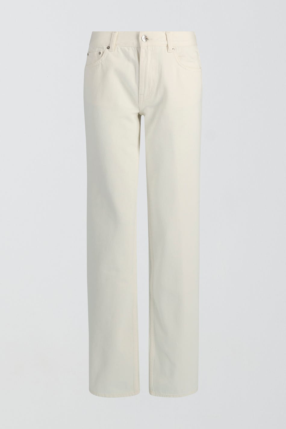 low straight jeans - Mid blue