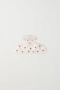 Diamond flower hair clip - Blanc