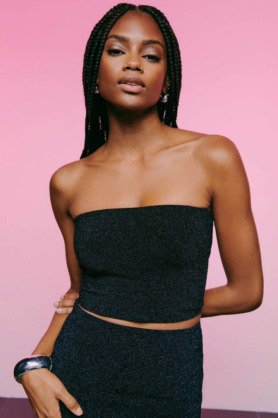 tube top - Noir