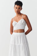 Cropped top - Blanc