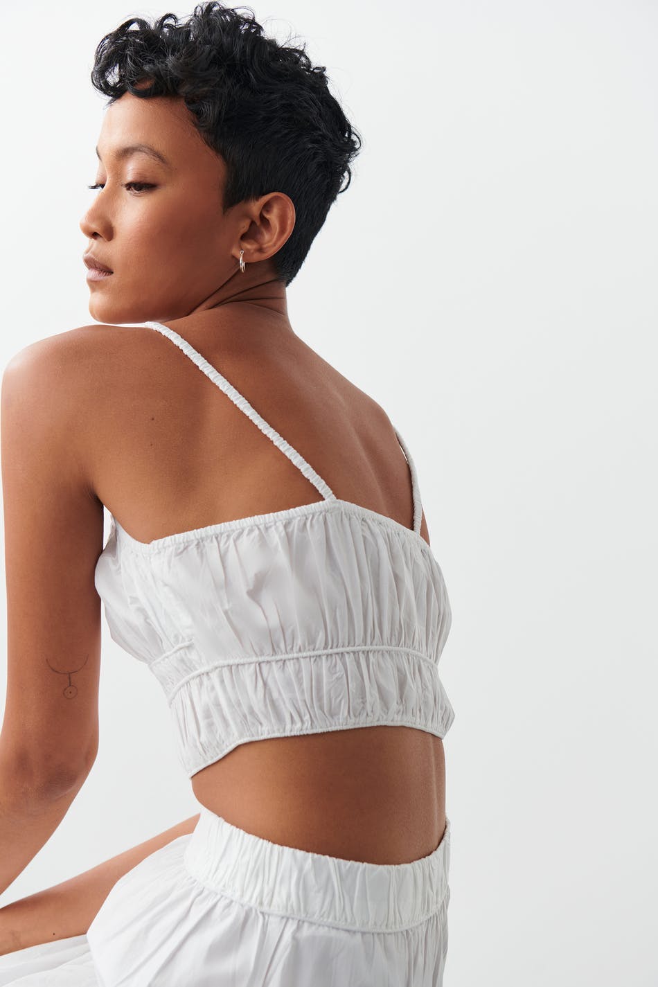 Cropped top - Blanc