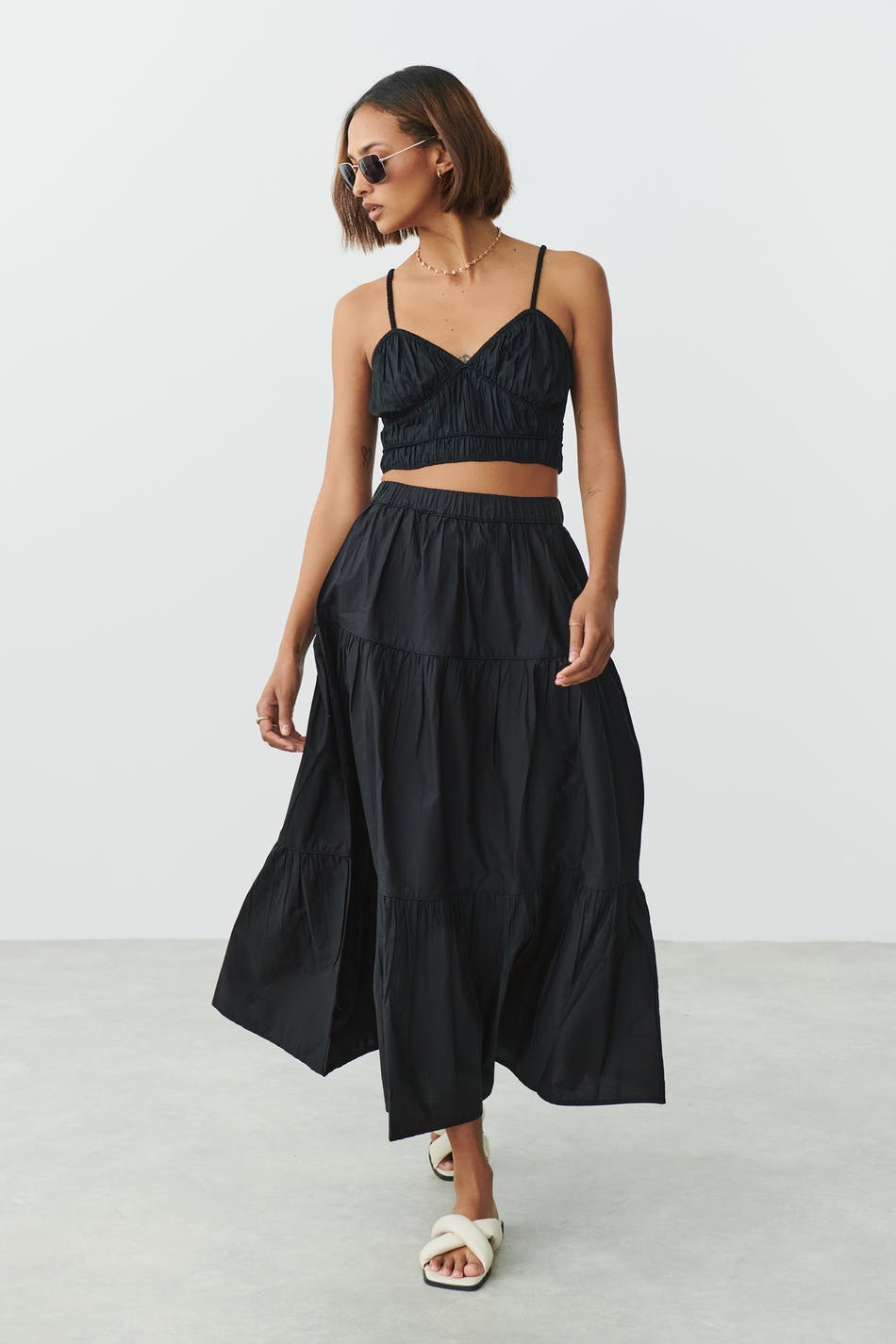 Cropped top - Noir
