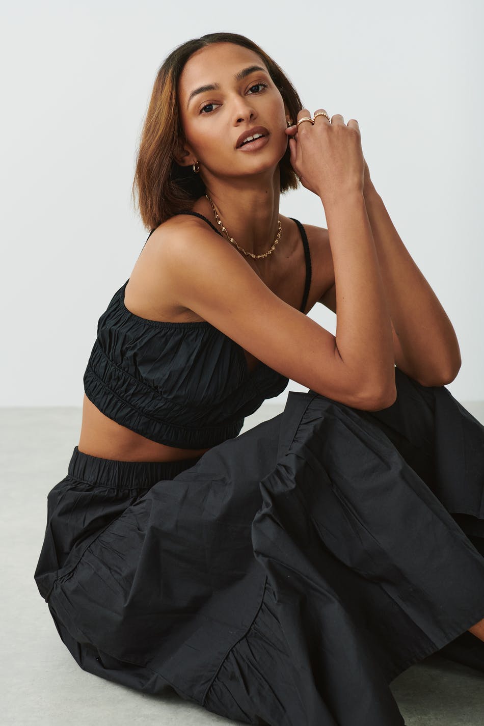 Cropped top - Noir