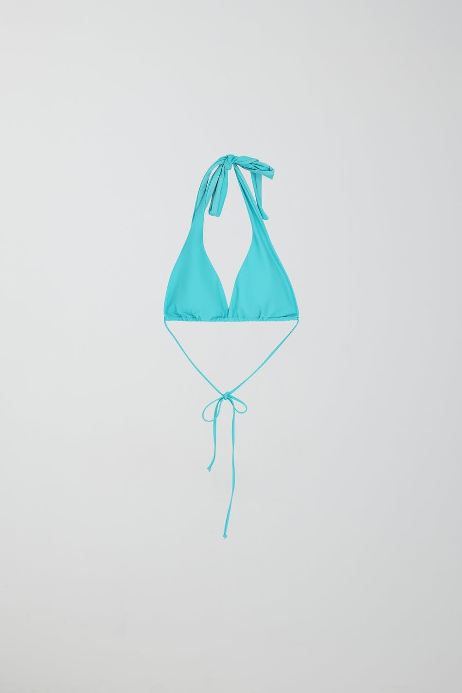 Halterneck bikini top - Bleu