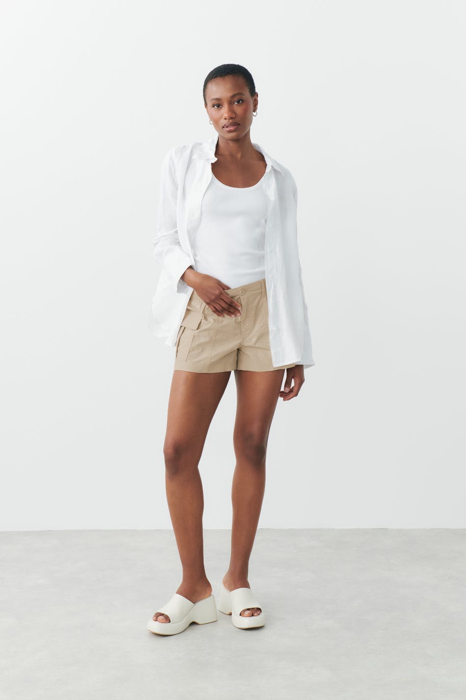Cargo shorts - Oxford tan