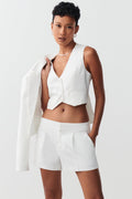 Tailored shorts - Blanc