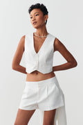 Tailored shorts - Blanc