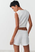 Tailored shorts - Blanc