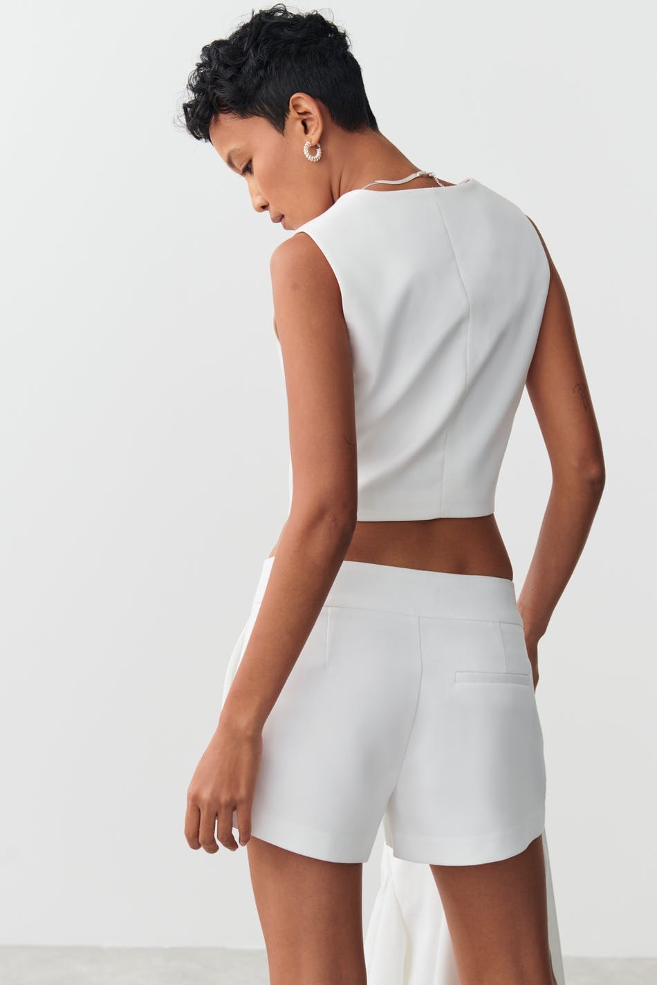 Tailored shorts - Blanc