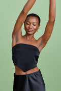 Scarf top - Noir